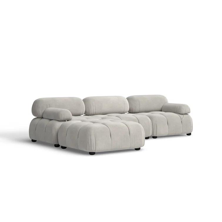 Sigma 4 - Piece Modular Upholstered Reversible L-Sectional