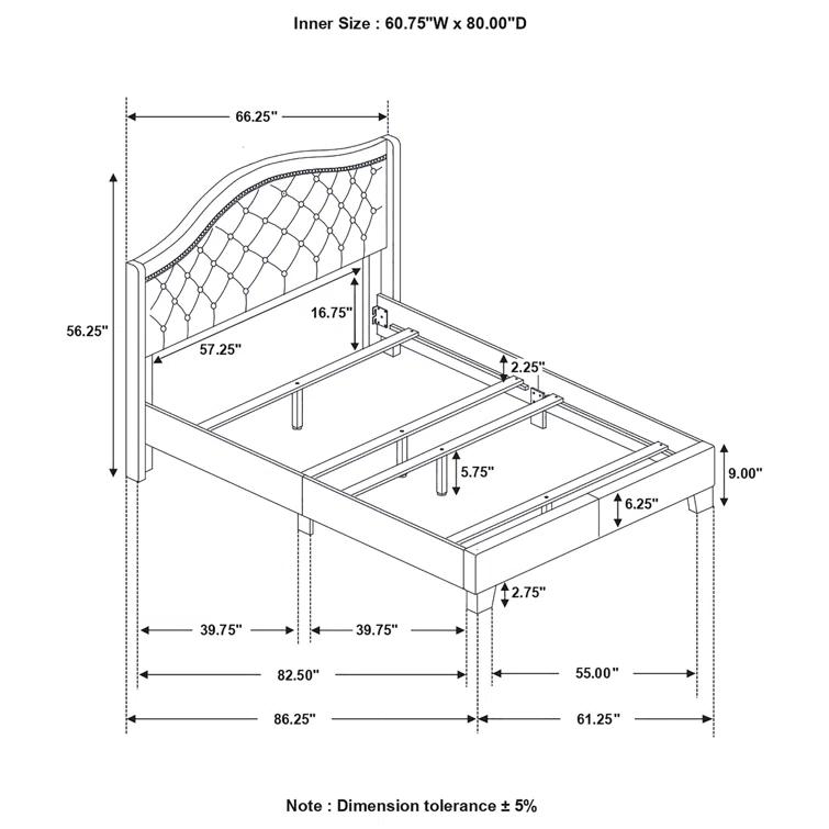 Coaster Company Sonoma Camel Back Bed