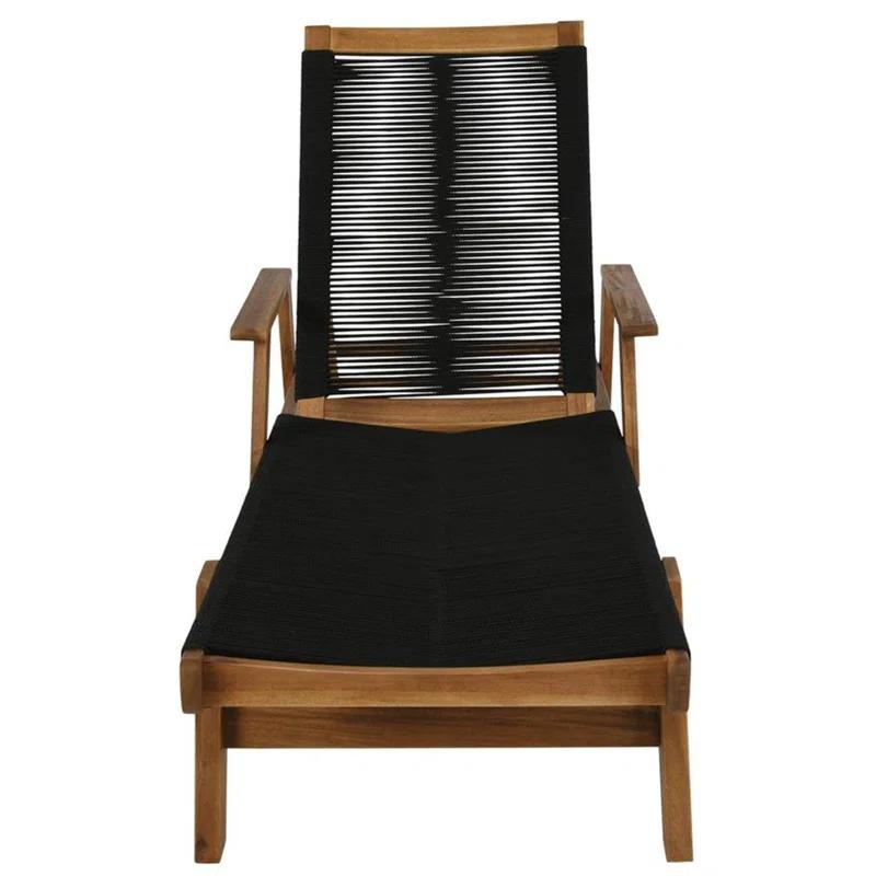 Laguna 28'' Outdoor Acacia Chaise Lounge