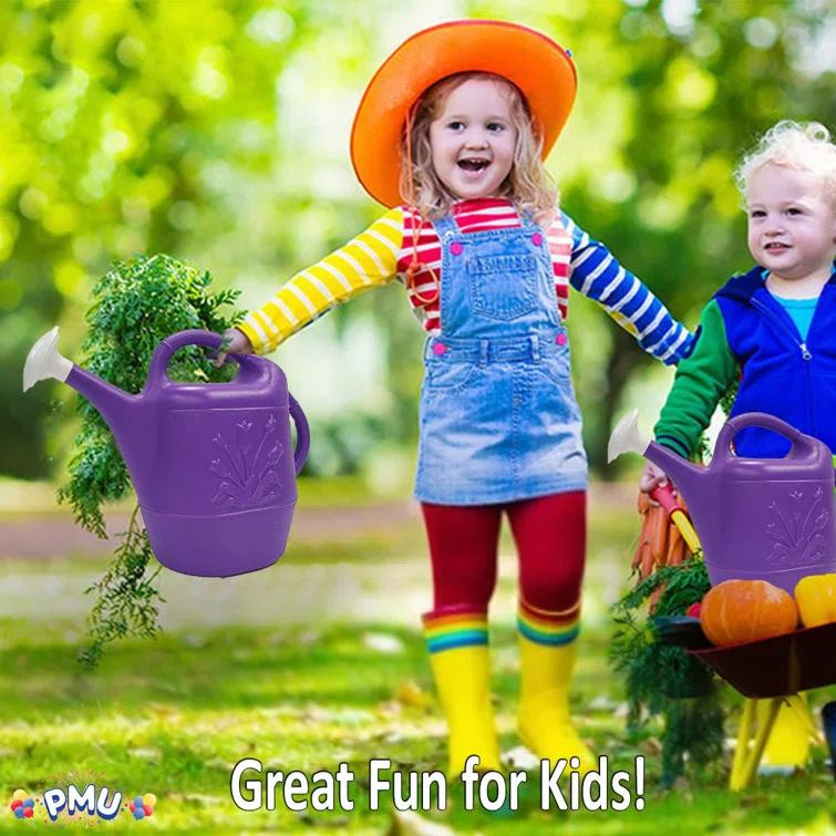 PMU PMU 2 Gallon Watering Can - Plastic Water Can with Detachable Sprinkler Head Pkg/1
