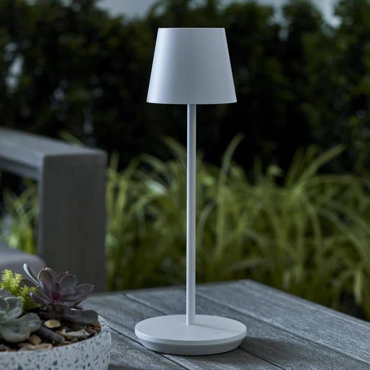 Carla Cordless Table Lamp - White / Small