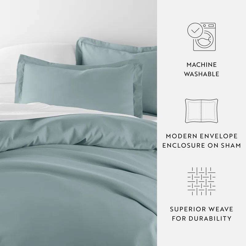 IEnjoy Home Super Soft Double Brushed Duvet Cover Set