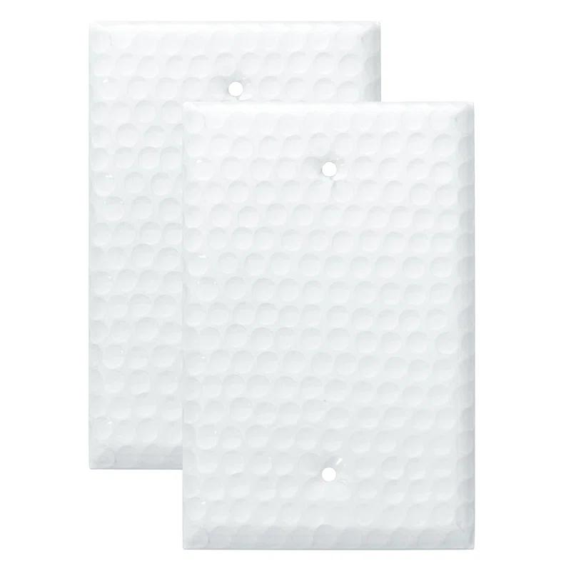 Monarch Abode Hand Hammered 1 - Gang Blank Standard Wall Plate