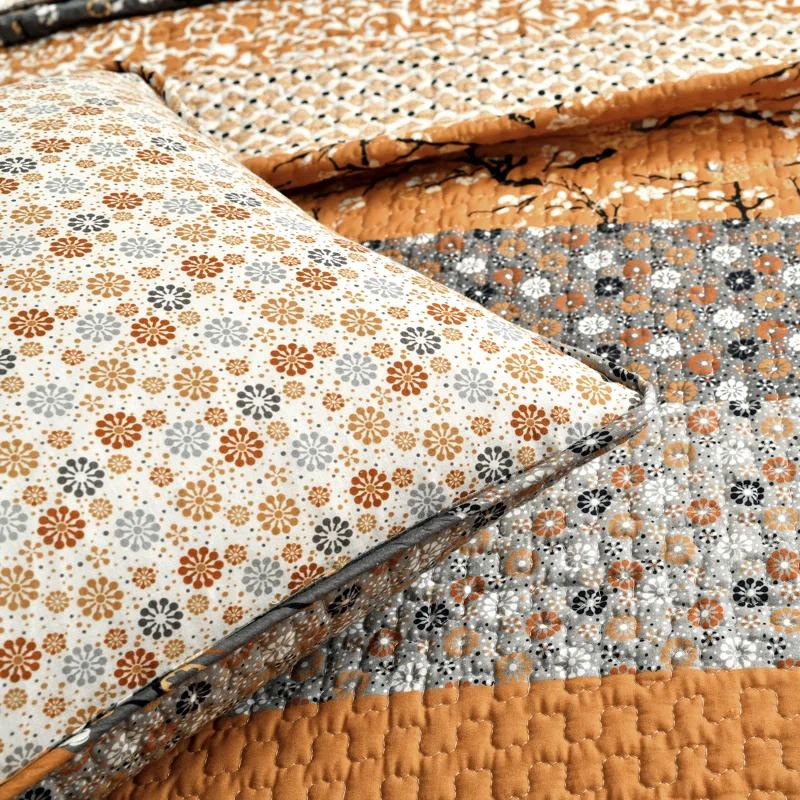 Lush Decor Royal Empire Cotton Reversible 3 Piece Quilt Set