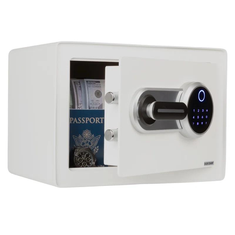 Stalwart Stalwart Biometric Safe - Lock Box with Fingerprint Scanner and Digital Key for Quick Access - Money Safe for Cash and Jewelry - Home Safes