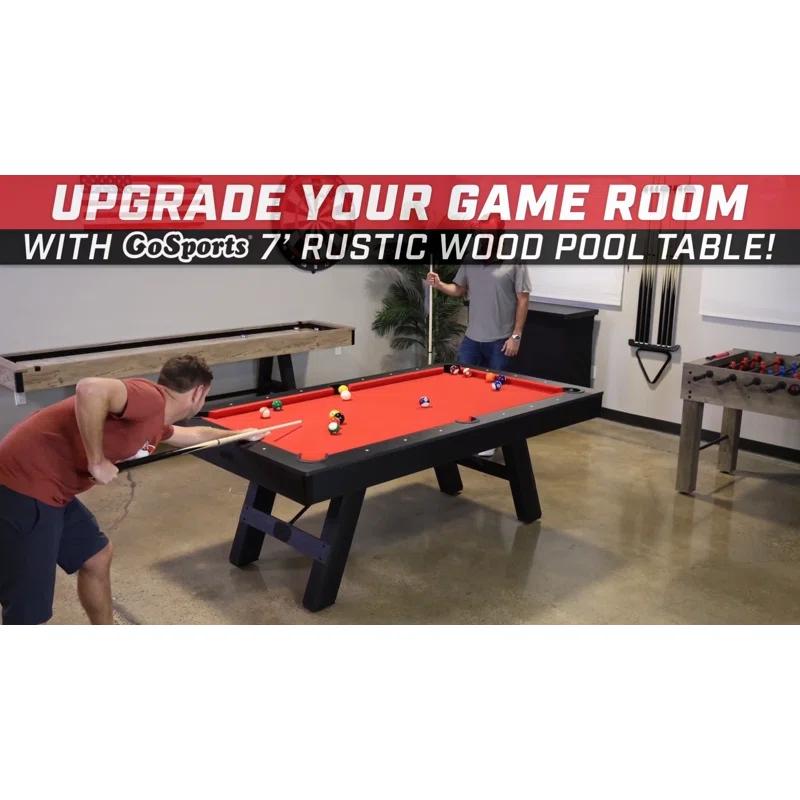 GoSports GoSports 7 ft Pool Table - Modern Billiards Table - Accessories Included