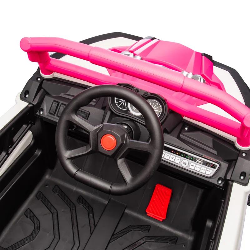 Anrli 24V 4WD Kids Electric UTV w/ Remote Control, Large Seat & 3 Speeds (Ages 3-8)