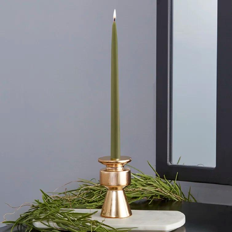 12 Piece Unscented Taper Candle Set (Set of 12)