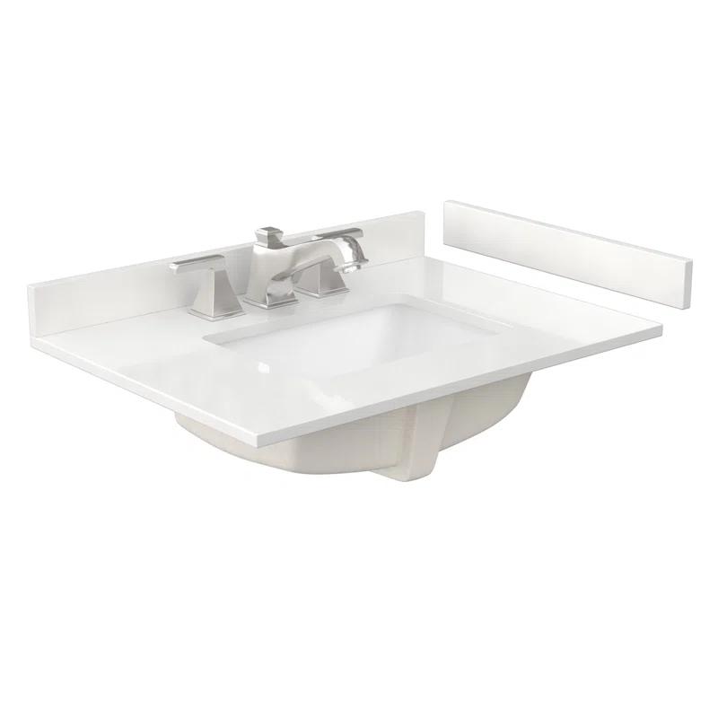 Wyndham Collection Miranda 30" Freestanding Single Bathroom Vanity with Quartz Top