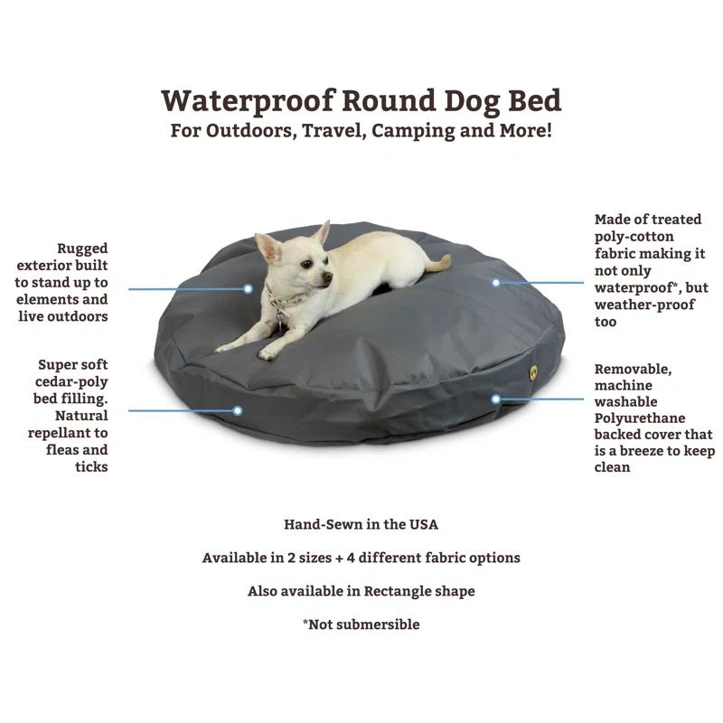 Snoozer Waterproof Rectangle Indoor/Outdoor Dog Bed