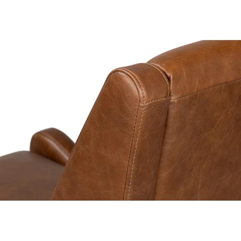 Sarreid Ltd Brandy Leather Armchair