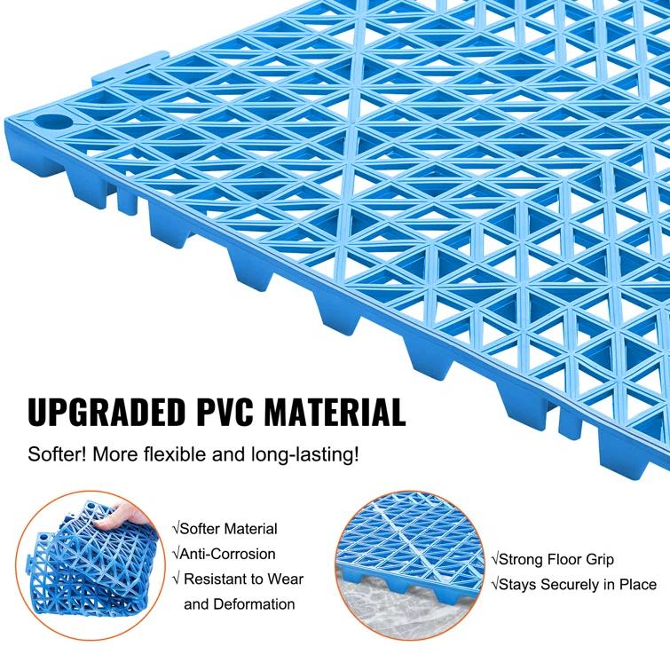 VEVOR VEVOR 12" X 12" Drainage Mats In Different Colors VEVOR 12 W x 12 L Outdoor Deck Tiles (Set of 50)
