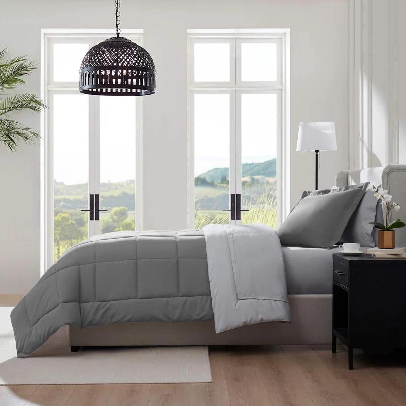 Nestl Bed-in-A-Bag Reversible Comforter Set with Bed Sheets