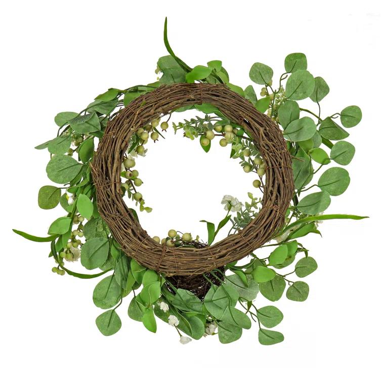 The Holiday Aisle® 20" Daisies and Berries Wreath