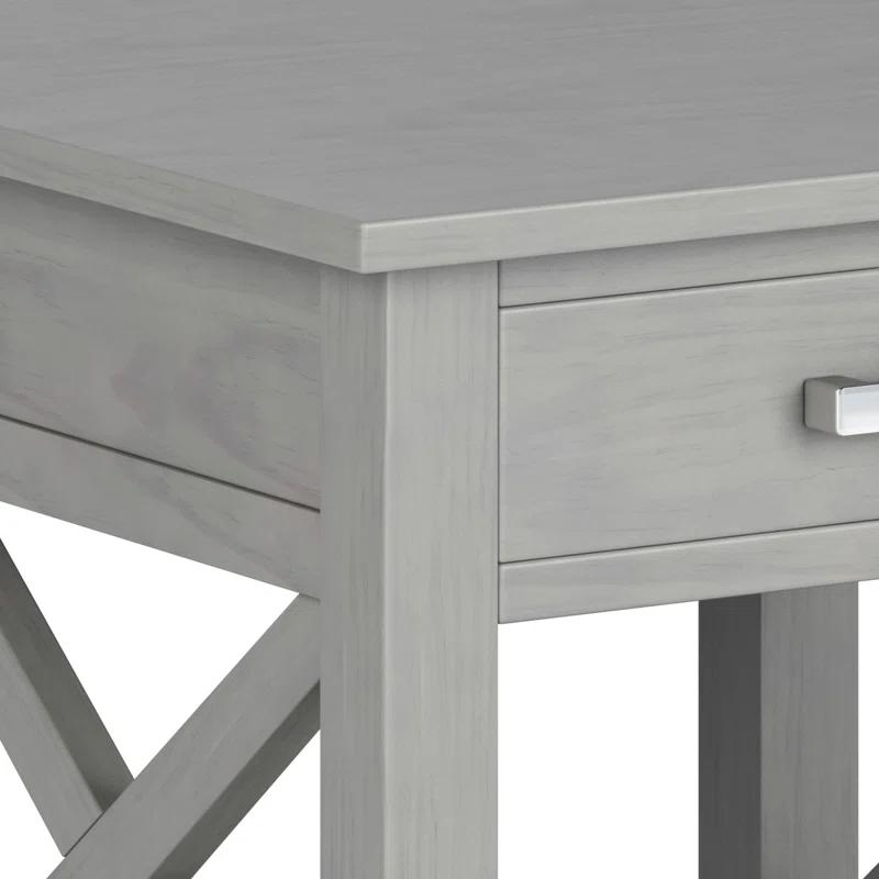 Simpli Home Kitchener 21"W Solid Mango Wood Square End Table with Storage Drawer