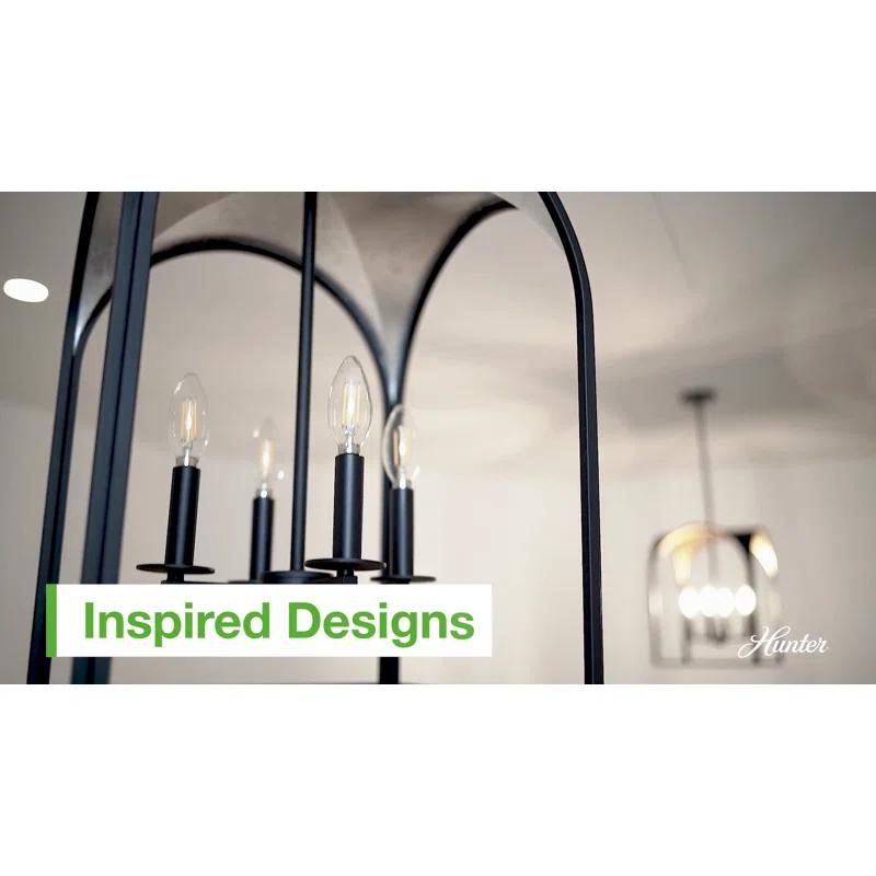 Hunter Fan Laurel Ridge 4 - Light 14'' Lantern Square / Rectangle Flush Mount