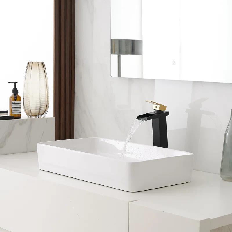VIBRANTBATH 6009H-GBK Vessel Sink Faucet Single-handle Bathroom Faucet with Drain Assembly