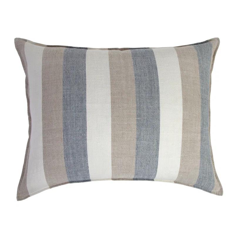 Monterey Striped Linen Throw Pillow