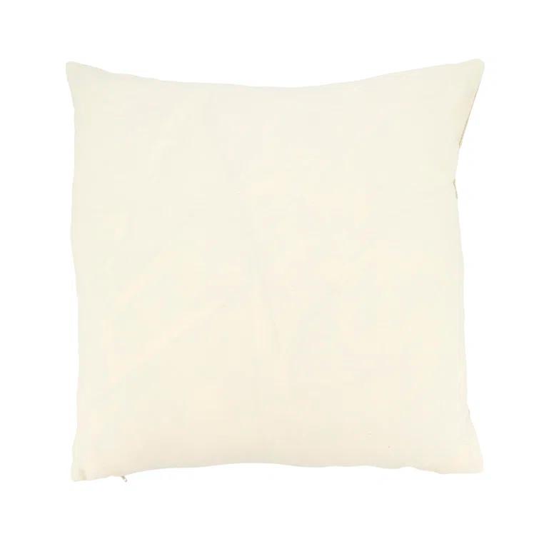 Saro Naviguer Collection Appliqued Cotton Throw Pillow