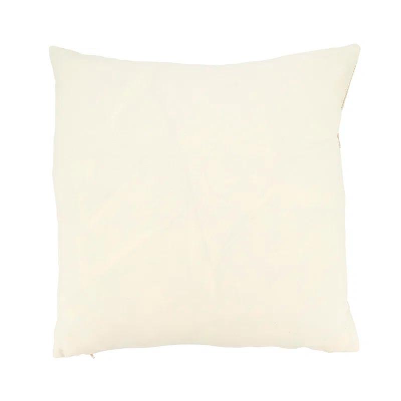 Saro Naviguer Collection Appliqued Cotton Throw Pillow