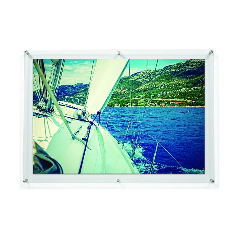 Double Panel Floating Acrylic Picture Frame