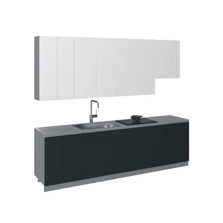 WALLKITCHENS FK-CONT 114'' W x 101'' H Medium Density Fiberboard (MDF) Kitchen Cabinet Set Ready-to-Assemble