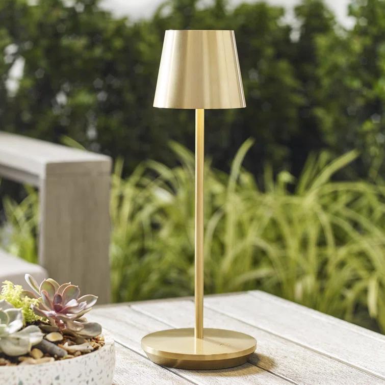 Carla Cordless Table Lamp - Brass