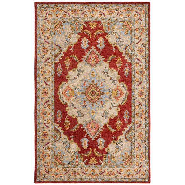 Fleur De Lis Living Mavek Hand Tufted Wool Oriental Rug