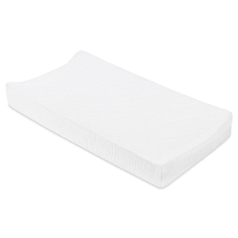 babyletto Plain White Quilted Muslin Changing Pad Cover
