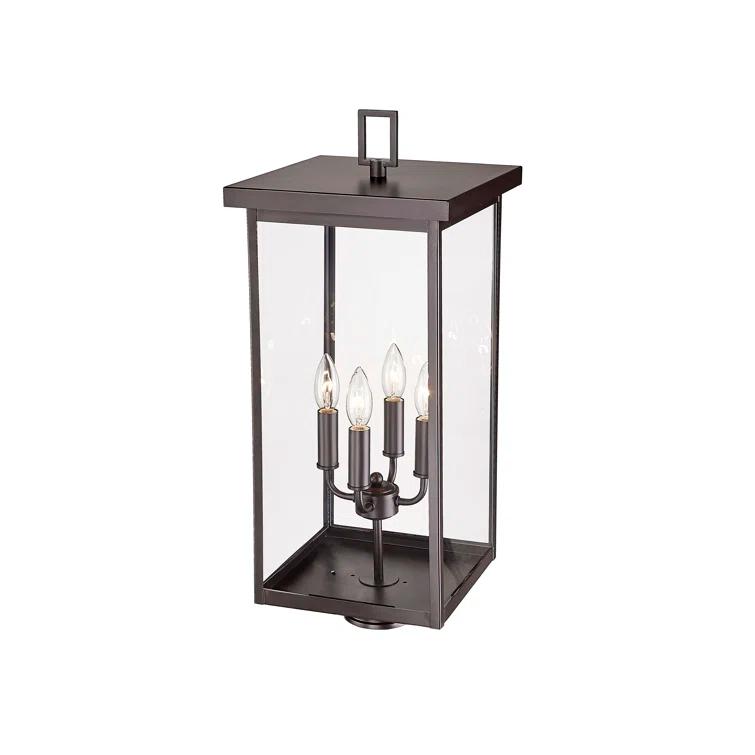 Millennium Lighting Barkeley 4 Light 26.13" Tall Outdoor Single Head Post Light