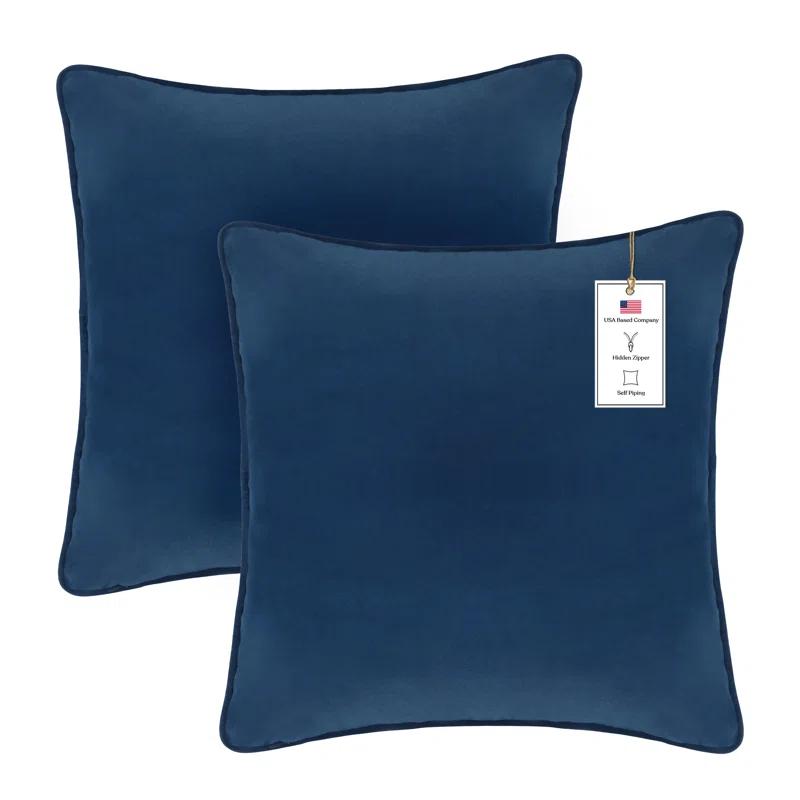 A1 Home Collections LLC Velvet Pillow Cover (Set of 2)