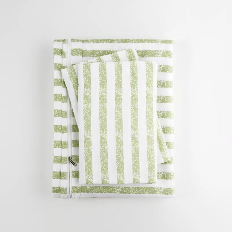 Becky Cameron 3 Piece Rugged Stripe Pattern Duvet Cover Set