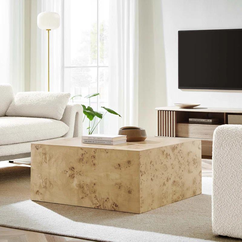 Modway Modway Cosmos 36" Square Burl Wood Coffee Table