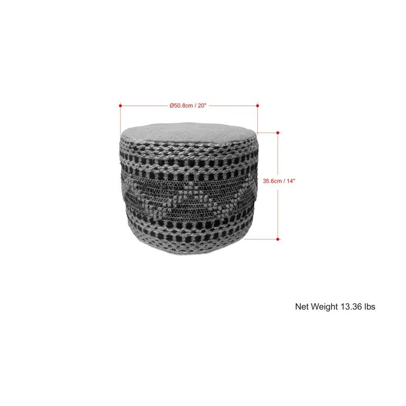 Simpli Home Stella Upholstered Pouf