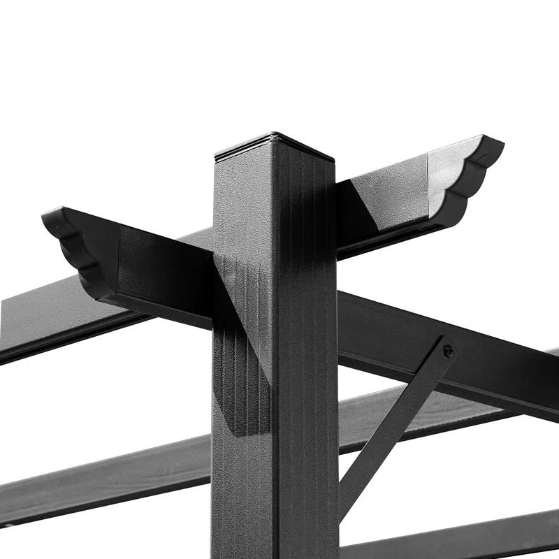 Outsunny Outsunny Pergola with Retractable Shade Canopy, Aluminum