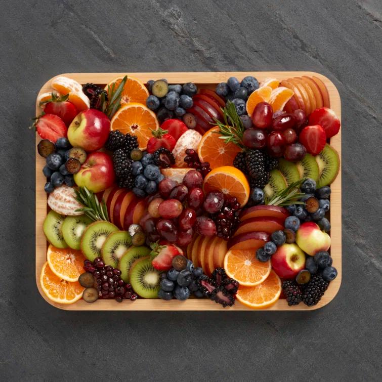Farberware Farberware Build-A-Board 11 x 14 in. Bamboo Charcuterie Board With Locking Lid
