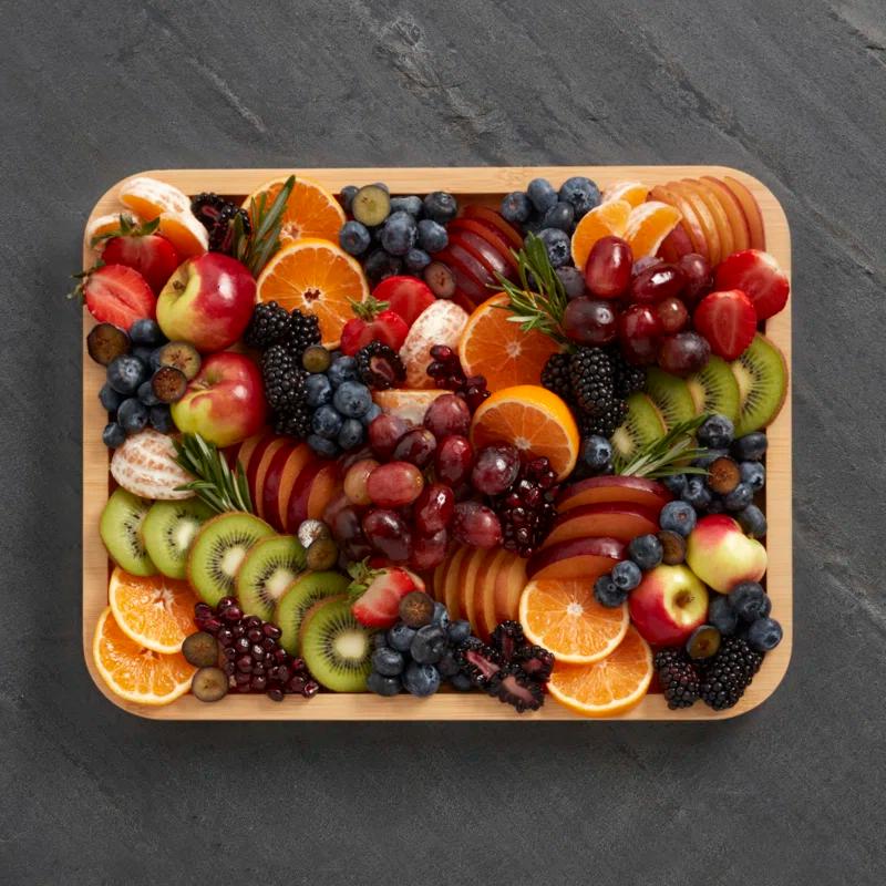 Farberware Farberware Build-A-Board 11 x 14 in. Bamboo Charcuterie Board With Locking Lid