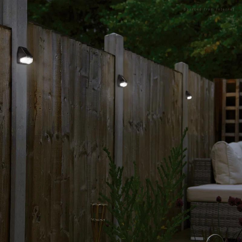 Low Voltage Integrated LED Solar Deck Lights Dusk to Dawn for Fence Stairs Waterproof (Set of 6)