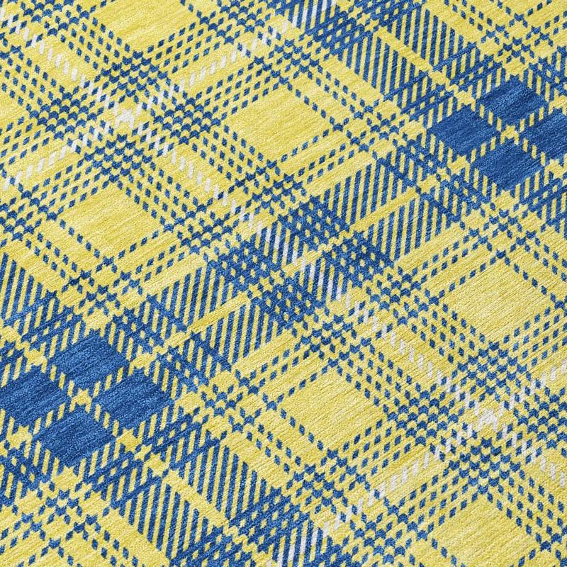Machine Washable Indoor/Outdoor Chayden ACN993 Yellow Rug