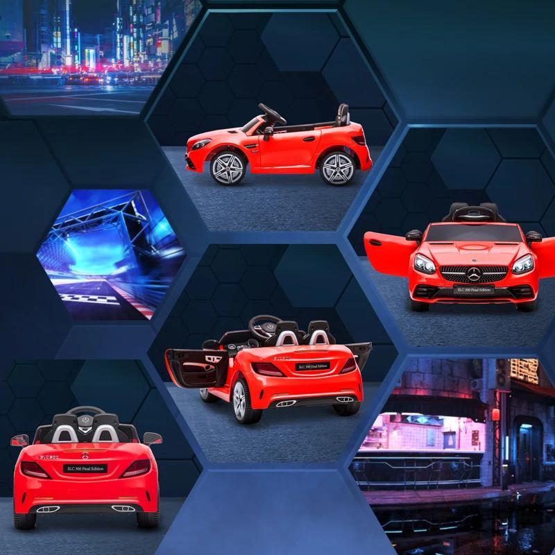 Aosom Aosom 12V Electric Car for Kids Ride On Toy Battery Powered Toddler Electric Vehicles Big Wheels for Girls to Drive