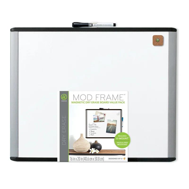 U Brands Wall Steel Magnetic Mini - Up To 2' Whiteboard