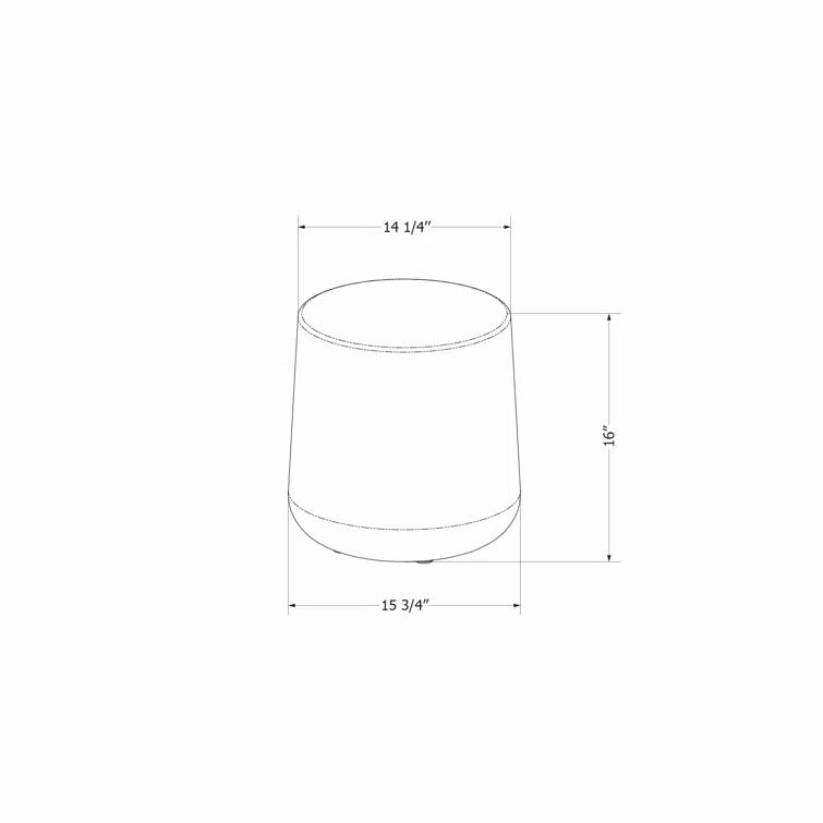 Dalya 15.75'' Plastic / Acrylic Outdoor Side Table