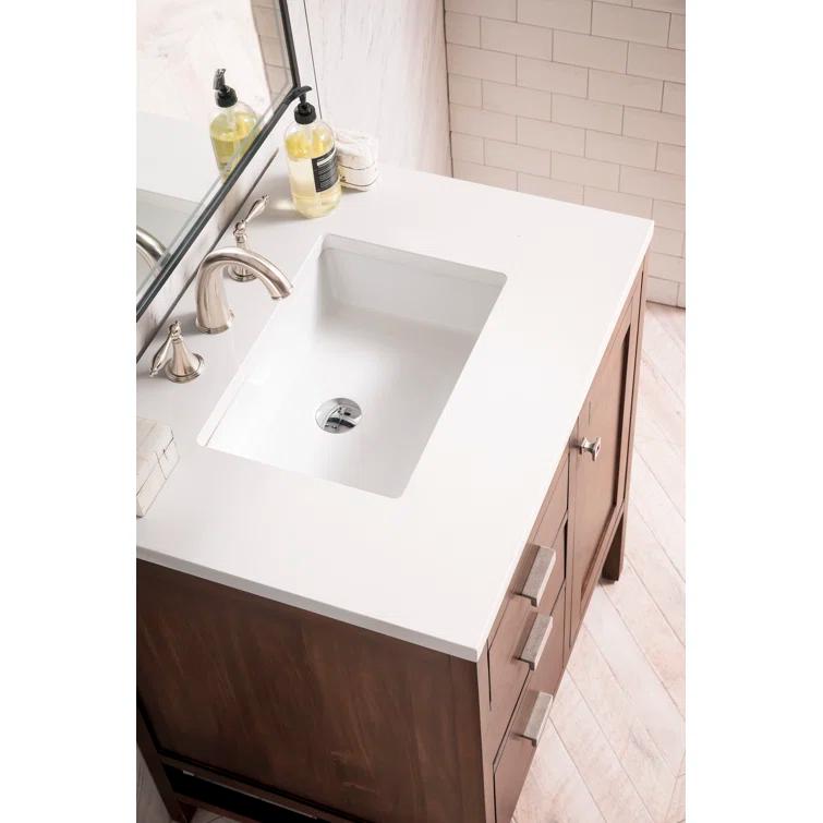 James Martin Vanities Addison 30'' Single Bathroom Vanity with Engineered Quartz Top