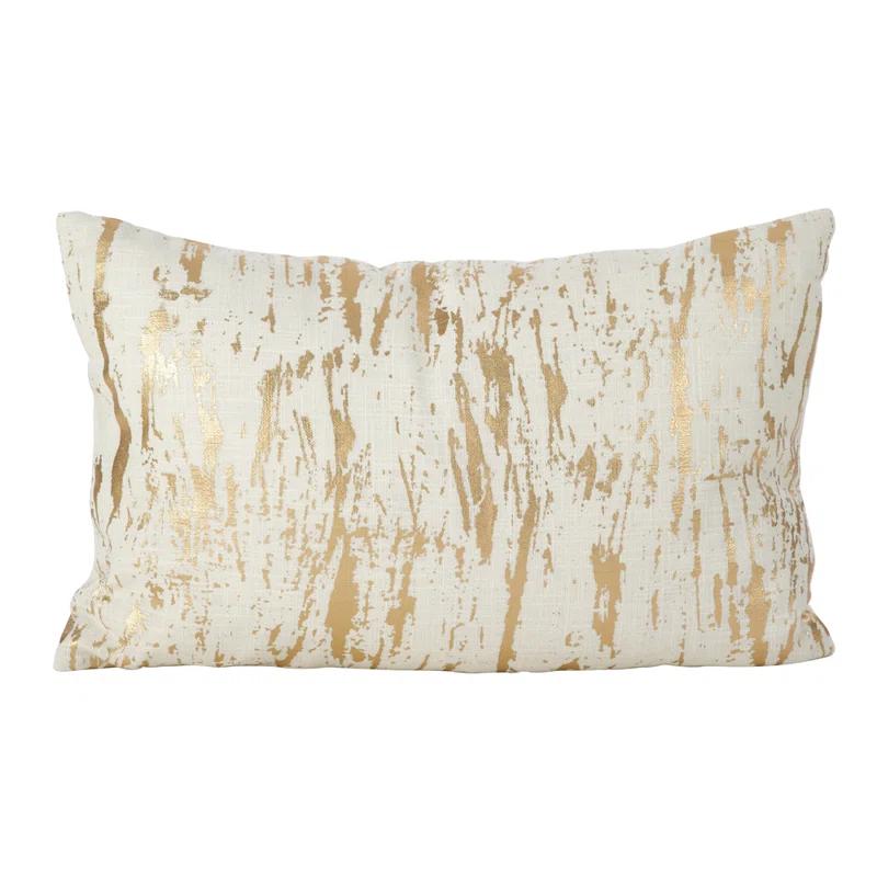 Saro Loretta Abstract Square Cotton Pillow Cover