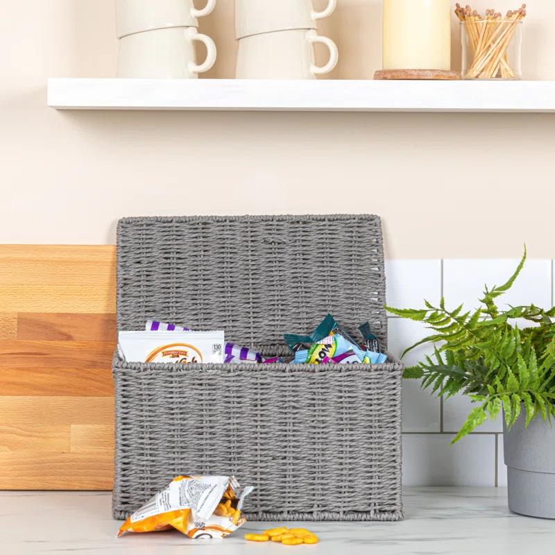 Household Essentials Paper Rope Wicker Box & Reviews | Wayfair