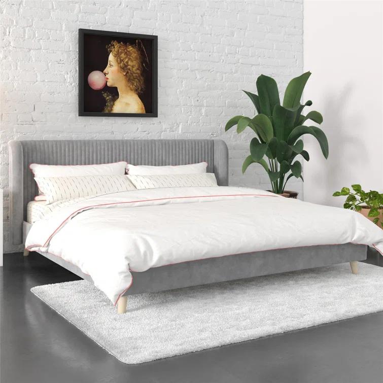 Novogratz Holly King Size Upholstered Platform Bed