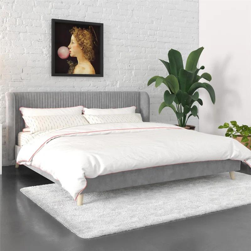 Novogratz Holly King Size Upholstered Platform Bed
