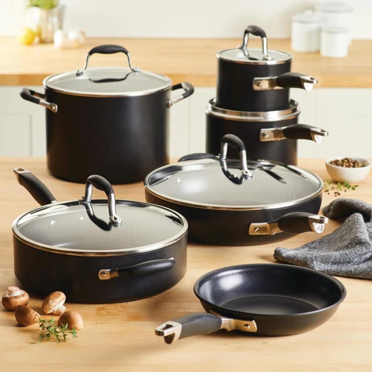 Anolon Anolon Advanced Home Hard Anodized Nonstick Cookware Set, 11 Piece