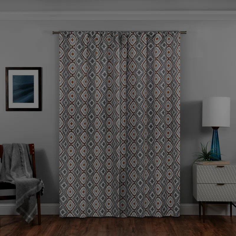 Eclipse Isante Morrow Blackout Thermal Rod Pocket Single Curtain Panel & Reviews | Wayfair