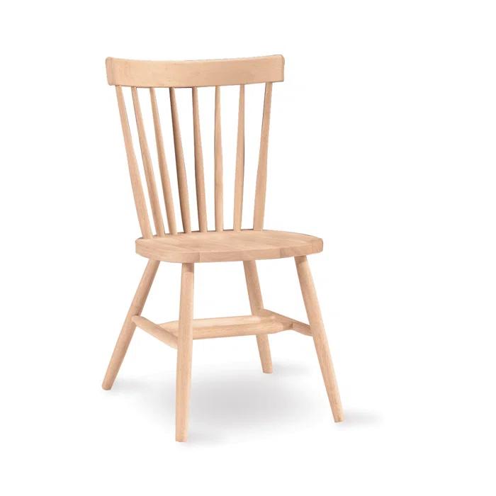 August Grove® Delean Solid Wood Slat Back Side Chair & Reviews | Wayfair